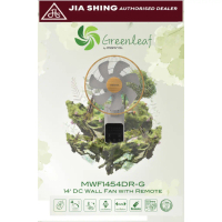 Mistral 14\ DC Wall Fan with Remote MWF1454DR-G"