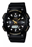 Casio Casio Analog Digital Jam Tangan Pria Strap Karet Hitam AQ-S810W-1B Original