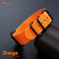 KEVIN ZULU Tali Strap Jam Tangan Casio G Shock GA 2000 Series 24mm Black Metal Buckle Orange