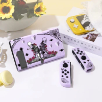 Twin Skeletons Protective Case for Switch Oled, Soft TPU Slim Cover for Nintendo Switch Console,NS Game Accessorie