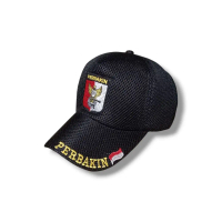 Topi Jaring Doublemes Bordir Perbakin