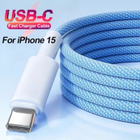 2023 Dual USB C Cable For iPhone 15 Pro Max iPad PD 60W 45W 25W Charging Cord Type C Fast Charger For Samsung S23 S22 Xiaomi