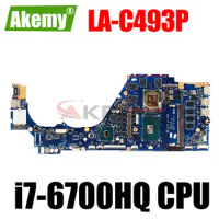 ASV42 LA-C493P For HP Envy 14-J 14-J104TX Laptop Motherboard with i7-6700HQ CPU N16P-GT-A2 GPU DDR3 Mainboard 100% Fully Tested