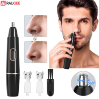 Nose Hair Trimmer Rechargeable Trimmer for Men Nose Hair Removal Painless Nose Trimmer for Ears Electric Nose Hair Clipper