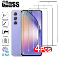4Pcs Screen Protector For Samsung A54 5G A34 Tempered Glass For Samsung Galaxy A14 A24 A13 A12 A11 A71 M14 M54 Protective Glass