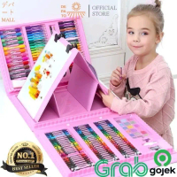 (AF30) READY CRAYON SET BIRU PINK MIX CRAYON KRAYON ALAT MEWARNAI LENGKAP Stationery