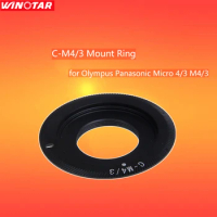 C Mount Metal C-M43 Movie Lens Adapter Ring For C-M4/3 Olympus E-LP5 E-P2 E-M10 E-M5 Panasonic GH3 S5 G95 GX7 GX8 GX1 CCTV Lense