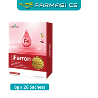 Enrich LiFerron 8g x 20 Sachets EXP:09/2026 [ Peach Flavor Vitamin C B Complex B-Complex Red Beet Su