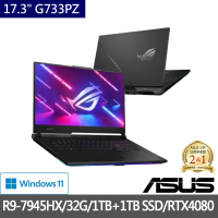 【ASUS 華碩】特仕版 17.3吋電競筆電(SCAR G733PZ/R9-7945HX/32G/1TB SSD/RTX4080/+1TB SSD)