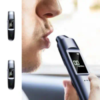 Alcohol Tester Handheld Digital Breathalyzer Portable Accurate Personal Breathalyzers LED Display Voice Broadcast Alcohol Tester