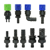 Quick Connector Nipple EURO 3/4'' Threaded Barb Adapter for 4/8/16/20/25/32mm PE Hose Pipe Garden Drip Irrigation Watering
