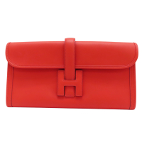 【二手名牌BRAND OFF】HERMES 愛馬仕 紅色 牛皮 Jige Elan29 手拿包