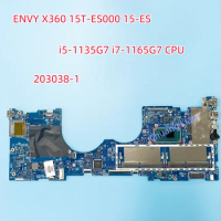203038-1 For HP ENVY X360 15T-ES000 15-ES Laptop Motherboard With CPU i5-1135G7 i7-1165G7 DDR4 100% Fully Tested