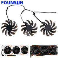 New 75MM T128010SU 0.35A Cooling Fan For Gigabyte AORUS GTX 1080 1070 Ti G1 Gaming Graphics Card Cooler Fan PLD08010S12HH