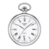 【TISSOT 天梭】Lepine T82.6.550.13 經典羅馬石英懷錶 附鍊-白x銀/49mm(T82655013)