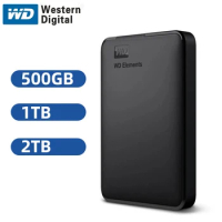 WD Western Digital Mobile Hard Disk 2T Elements Western Digital 2TB High-speed Mechanical Large-capacity Data USB3.0 Hard Drive