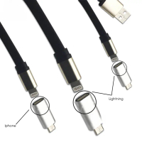 Convenient 3-in-1 adapter from Lightning to Micro USB