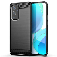 Shockproof Silicone Case for Oneplus 9 Pro 1+9pro Brushed Carbon Fiber Case for OnePlus9 Pro Back Cover Coque Fundas