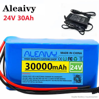 🔥🔋แบตเตอรี่ 24V 30Ah 7S3P 18650 Liion 29.4V 30000mAh Electric Bicycle Moped ElectricLithium Ion Bat
