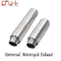 61mm Universal Stainless Steel Motorcycle Exhaust Muffler WRS Pipe For HONDA CB400 CB500F CB500X CBR300