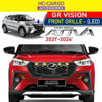 Perodua Ativa 2021 GR Front Grill Glossy Black Painted (Mini Cooper Style) Grilled Plug And Play Hon