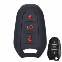 Penutup Kunci Kereta, Bahan Silikon, Sarung Fob Jauh, Untuk Peugeot 208 308 508 dan Citroen C4 DS3 D