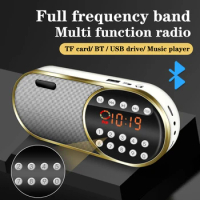Multi-function FM radio plug-in card Walkman portable Bluetooth speaker U disk music player