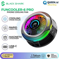 Black Shark Funcooler 6 Pro Magnetic Pendingin Ponsel Fan Cooling Cooler Gaming Pad Rapid Air Flow