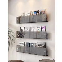 Book Cabinet Creative Book Shelf Transparent Acrylic Storage Shelves Superposition Combination Wall Shelf Book Stable Bearing