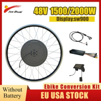 Electric Bicycle Conversion Kit 1500/2000W E-Bike Conversion Kit Rear Hub Motor Controller Waterproof Brushless Without Battery
