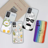 For Samsung Galaxy A71 A51 4G 5G Phone Case Cute Colorful Soft Clear Silicone Anti Drop Back Cover For Samsung A 71 51 31 Fundas