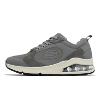 Skechers 休閒鞋 Uno 2-90s 2 灰 米 男鞋 緩衝 氣墊 記憶鞋墊 麂皮 運動鞋  183065GRY