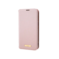 【Gramas】iPhone 13 Pro 6.1吋 Shrink 時尚工藝 掀蓋式皮套(粉)