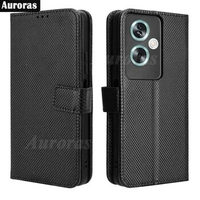 Aurora For OnePlus Nord N30 SE 5G Flip Case Grains Diamond Texture Leather Magnetic Holder Wallet Back Cover For Nord N30 N20 SE