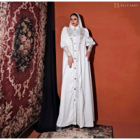 Bilqis Gamis Blazer Syequeen Bahan Mewah Silk Only Gamis Ellyarsy Gamis
