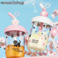 FQUAN(20oz)🔥2025สุดฮิต! แก้วน้ำสไตล์มินิมอล 580ml ใช้ง่ายสไตล์สาวน้อยนักเรียน 💦แก้วน้ำใช้ง่ายสุดๆ! ส