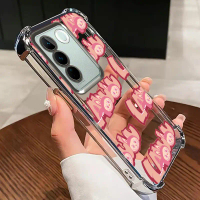 Sarung Telefon Surat Senyuman Bodoh LABUBU, Untuk vivo V27, S16, S16Pro, V27Pro, Y100 5G (IDN), V30L