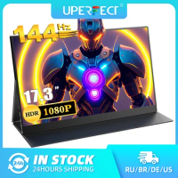 UPERFECT UPlays K8 17.3 " 144Hz Gaming Display1080P HDR IPS Laptop Computer Monitor w/VESA &amp; Case USB C External Screen for PS5
