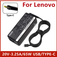 65W USB/Type-C Laptop Power Adapter Compatible For Lenovo ThinkPad E480 E490 X280 X380 L390 L480 T480 T490 T580s Charger Supply