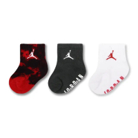 【NIKE 耐吉】襪子 Jordan Lightweight 寶寶襪 嬰兒襪 紅 白 黑 止滑 喬丹 矽膠 小朋友(JD2323038IF-001)