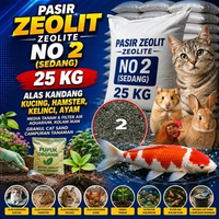 PASIR ZEOLIT ZEOLITE NO 2 SEDANG KARUNGAN Alas Kandang Kucing Hamster Kelinci Ayam Media Tanam dan F