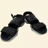 Pre-owned HERMES BLACK/BROWN SHOES SANDAL #41.5  (SH8126020) (SPXIRNT)