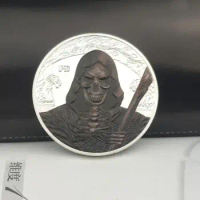 1oz Halloween Silver Plated Coin Soul Reaper Commemorative Souvenir Coins