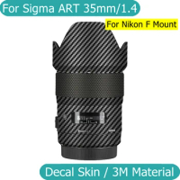 For Sigma ART 35mm F1.4 DG HSM (For Nikon F Mount) Decal Skin Camera Lens Sticker Vinyl Wrap Film Coat ART35 35 1.4 F/1.4 DG