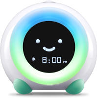 LittleHippo Mella: Kids Alarm Clock Ready to Rise Childrens Sleep Trainer Night Light Sound Machine 