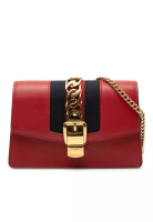 Gucci 二手 Gucci 超迷你皮革 Sylvie 鏈條斜背包