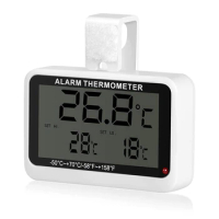Digital Fridge Thermometer Anti-humidity Electric Refrigerator Freezer Thermometer Mini Alarm Temperature Meter Monitor