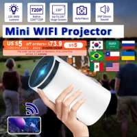 720P 4K WIFI Projector MINI Portable Projector TV Home Theater Cinema HDMI Support Android 1080P For XIAOMI SAMSUNG Mobile Phone