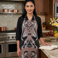 Celemek Masak Dapur Oxford Cloth Apron KOREA / Celemek Apron Masak Karakter Waterproof Anti Minyak /