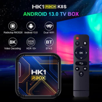 10Pcs/Lot Dhl Free HK1RBOX K8S Android 13 Smart TV Box RK3528 8K HDR10 WIFI6